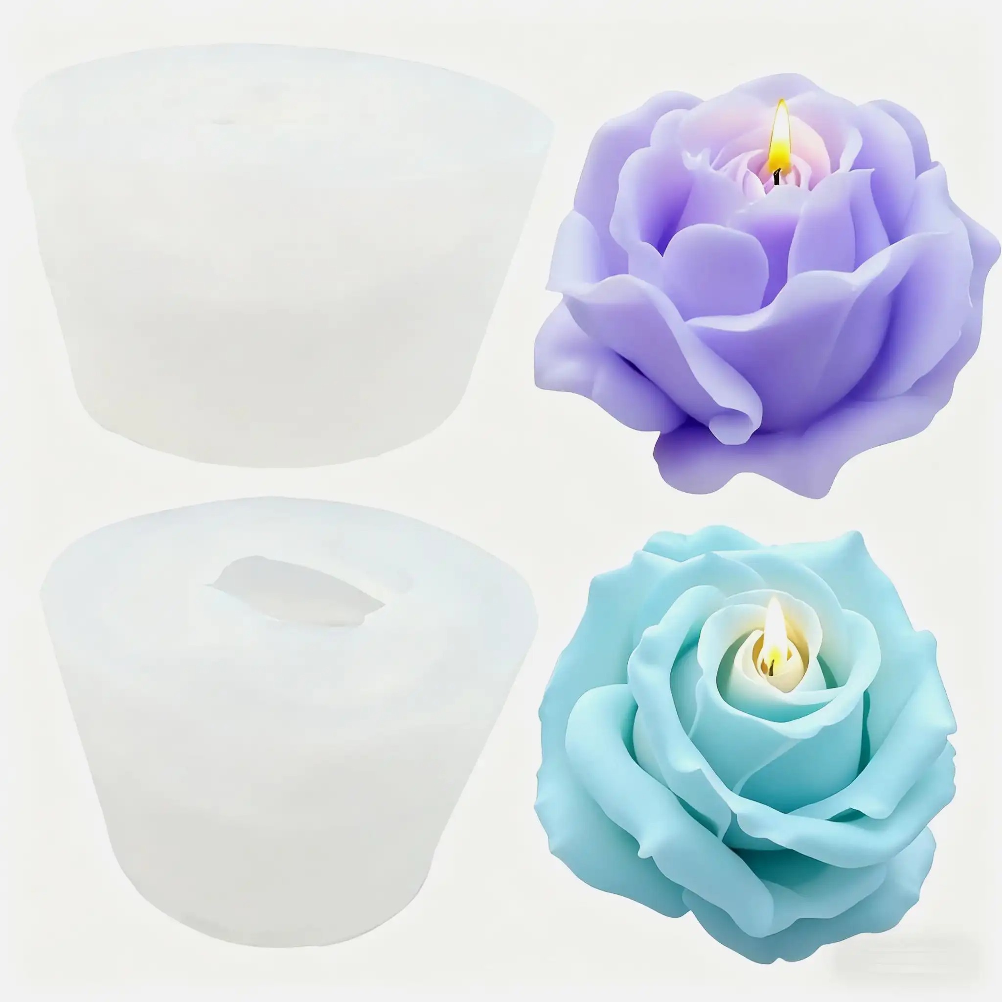 2-Piece Romantic 3D Rose Silic - Soap Making Gifts review and price