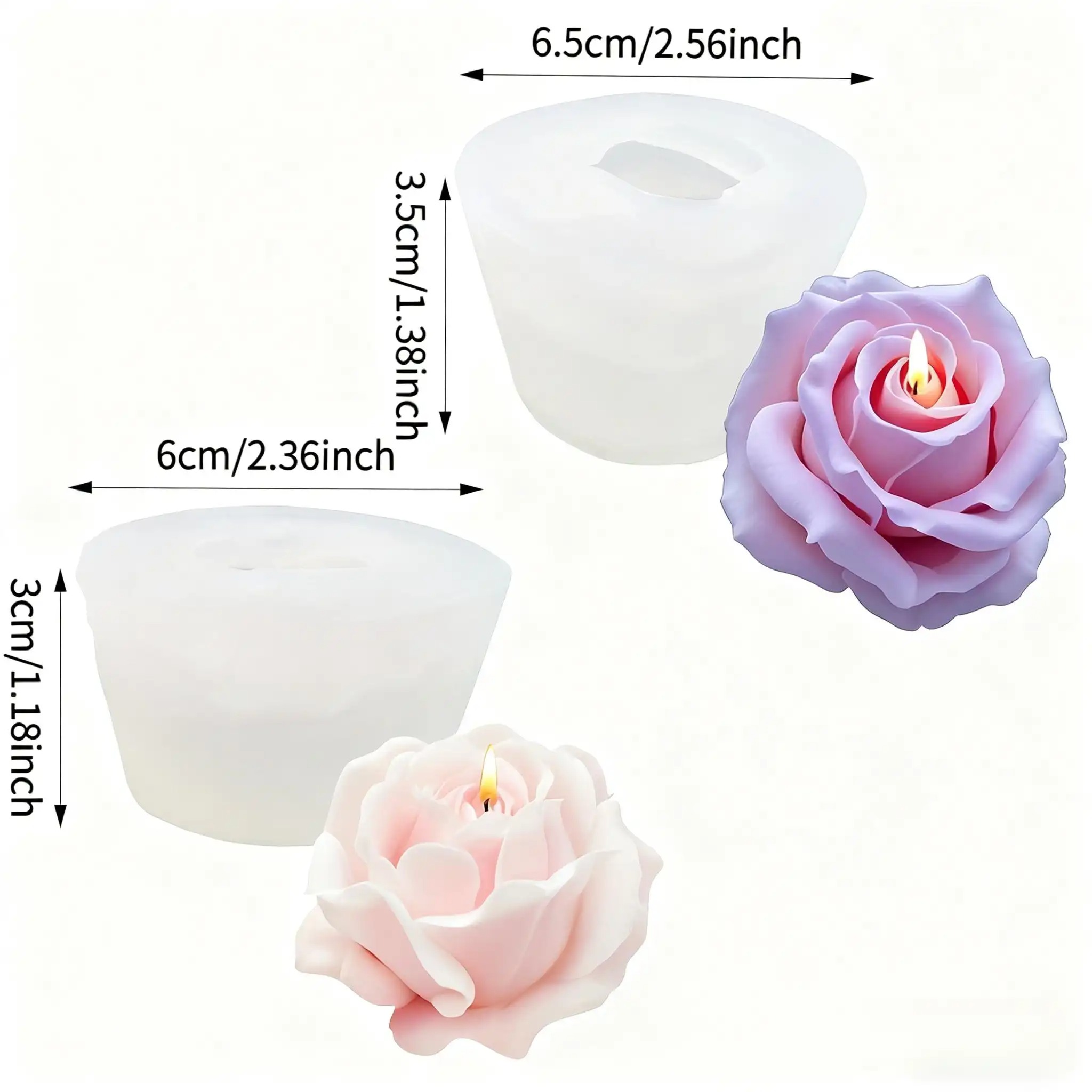 2-Piece Romantic 3D Rose Silic - Soap Making Gifts review and price