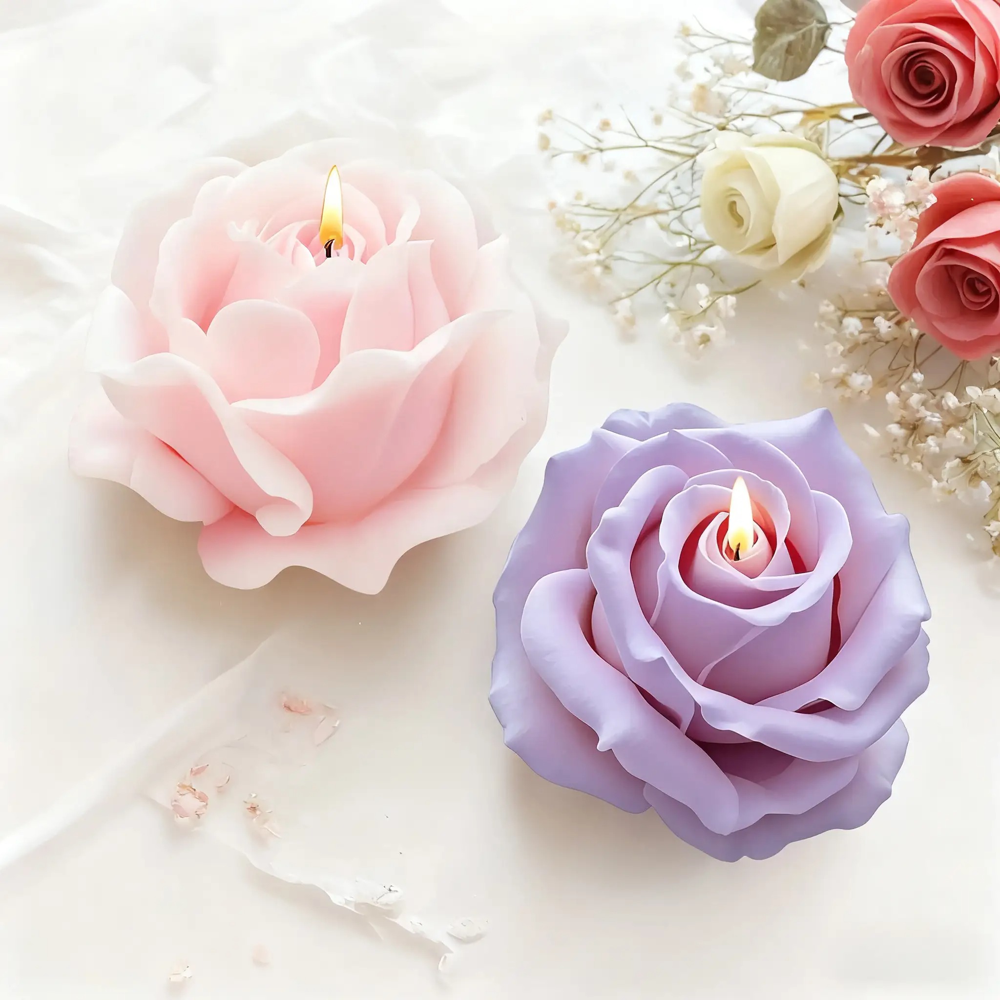 2-Piece Romantic 3D Rose Silic - Soap Making Gifts review and price