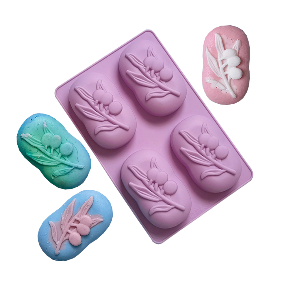 4 Cavities Oval Olive Tree Sil - Soap Making Kit For Beginners review and price