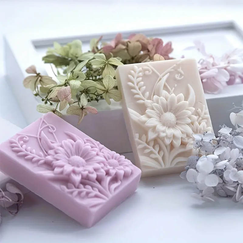3D Flower Square Soap Silicone - Soap Making Kit For Beginners review and price