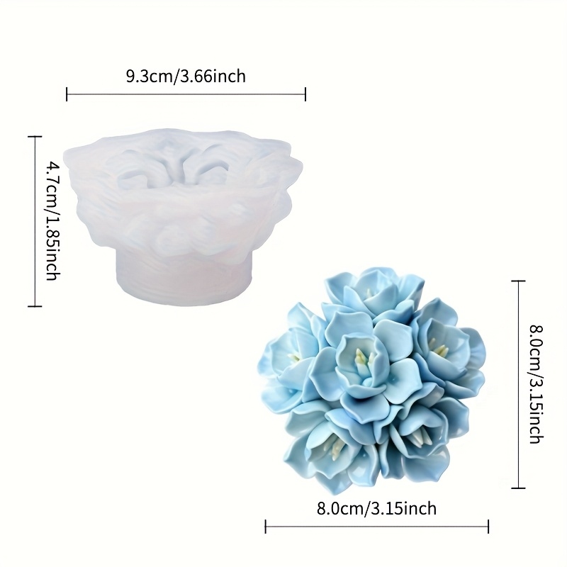 1 Hydrangea Candle Silicone Mo - Soap Making Instructions review and price