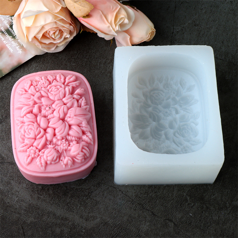 Square Floral Silicone Soap Mo - Soap Making Kit For Beginners review and price