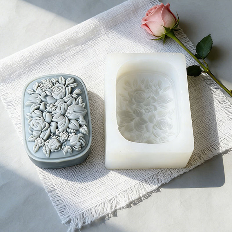 Square Floral Silicone Soap Mo - Soap Making Kit For Beginners review and price