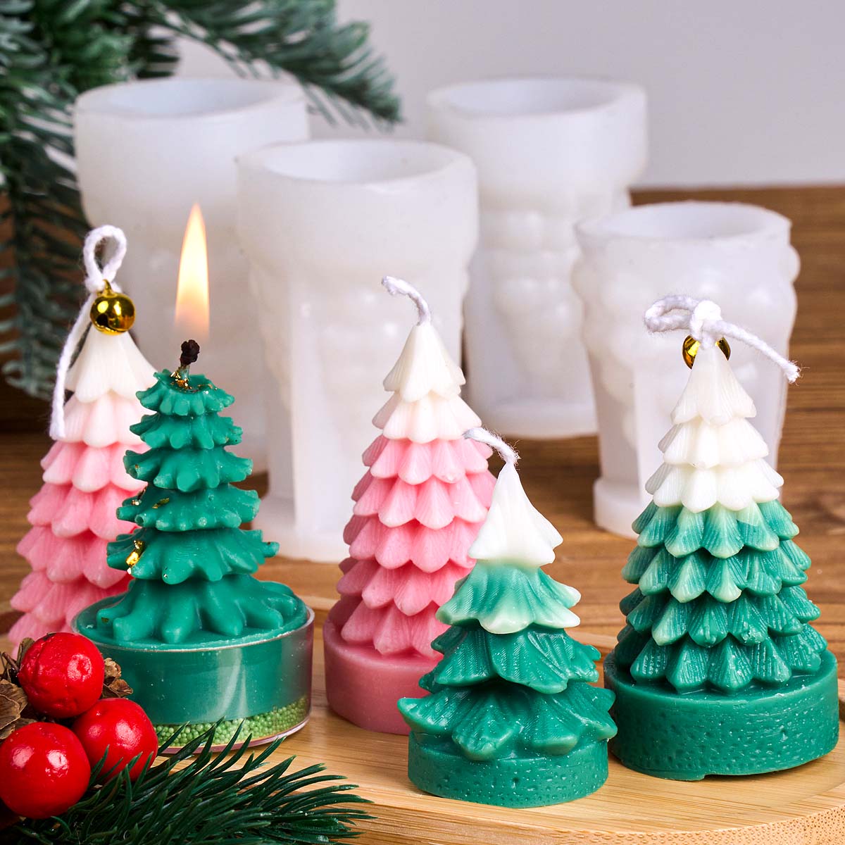 3D Christmas Tree Silicone Can - Soap Making Gifts review and price